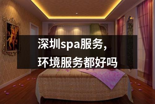 深圳spa服务,环境服务都好吗