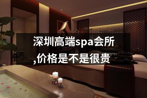 深圳高端spa会所,价格是不是很贵