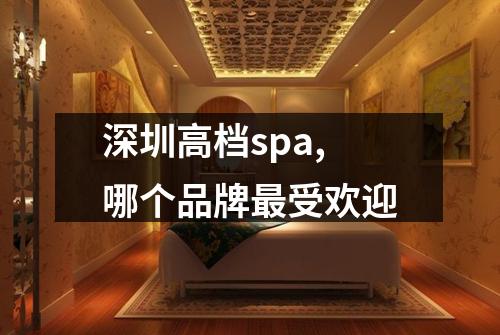 深圳高档spa,哪个品牌最受欢迎